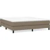 Image de vidaXL Cadre de lit Taupe 160x200 cm Tissu