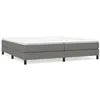 Image de vidaXL Cadre de lit Gris foncÃ© 200 x 200 cm Tissu