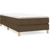 Image de vidaXL Cadre de lit Marron foncÃ© 90x190 cm Tissu
