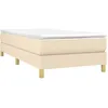 Image de vidaXL Cadre de lit CrÃ¨me 100 x 200 cm Tissu