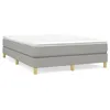 Image de vidaXL Cadre de lit Gris clair 140x200 cm Tissu