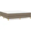 Image de vidaXL Cadre de lit Taupe 180x200 cm Tissu
