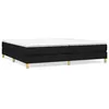 Image de vidaXL Cadre de Lit Noir 200x200 cm Tissu