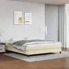Image de vidaXL Cadre de lit sans matelas crÃ¨me 180x200 cm similicuir