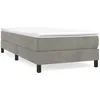 Image de vidaXL Cadre de lit Gris clair 90x190 cm Velours
