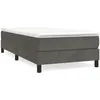 Image de vidaXL Cadre de lit Gris foncÃ© 90x190 cm Velours
