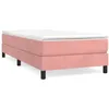 Image de vidaXL Cadre de lit Rose 90x200 cm Velours