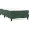 Image de vidaXL Cadre de lit Vert foncÃ© 100x200 cm Velours