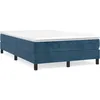 Image de vidaXL Cadre de lit Bleu foncÃ© 120x200 cm Velours