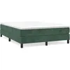 Image de vidaXL Cadre de lit Vert foncÃ© 140x190 cm Velours
