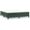 Image de vidaXL Cadre de lit Vert foncÃ© 160x200 cm Velours