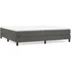 Image de vidaXL Cadre de lit Gris foncÃ© 200 x 200 cm Velours