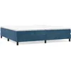Image de vidaXL Cadre de lit Bleu foncÃ© 200x200 cm Velours