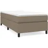 Image de vidaXL Cadre de lit Taupe 80x200 cm Tissu