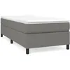 Image de vidaXL Cadre de lit Gris foncÃ© 90x190 cm Tissu