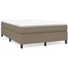 Image de vidaXL Cadre de lit Taupe 140x200 cm Tissu