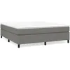 Image de vidaXL Cadre de lit Gris foncÃ© 160 x 200 cm Tissu