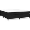 Image de vidaXL Cadre de lit Noir 160x200 cm Tissu