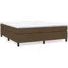 Image de vidaXL Sommier Ã  ressorts de lit Marron foncÃ© 160x200 cm Tissu
