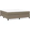 Image de vidaXL Cadre de lit Taupe 160x200 cm Tissu