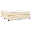 Image de vidaXL Cadre de lit CrÃ¨me 160 x 200 cm Tissu