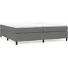 Image de vidaXL Cadre de lit Gris foncÃ© 200 x 200 cm Tissu