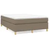 Image de vidaXL Cadre de lit Taupe 140x190 cm Tissu