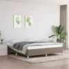 Image de vidaXL Cadre de lit Taupe 180x200 cm Tissu