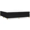 Image de vidaXL Cadre de Lit Noir 200x200 cm Tissu