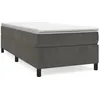 Image de vidaXL Cadre de lit Gris foncÃ© 90x190 cm Velours