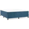 Image de vidaXL Cadre de lit Bleu foncÃ© 200x200 cm Velours