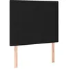 Image de vidaXL TÃªtes de lit 2 pcs Noir 80x5x78/88 cm Tissu