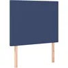 Image de vidaXL TÃªtes de lit 2 pcs Bleu 80x5x78/88 cm Tissu