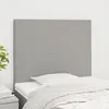 Image de vidaXL TÃªtes de lit 2 pcs Gris clair 90x5x78/88 cm Tissu