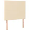 Image de vidaXL TÃªtes de lit 2 pcs CrÃ¨me 100x5x78/88 cm Tissu