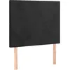 Image de vidaXL TÃªtes de lit 2 pcs Noir 80x5x78/88 cm Velours