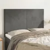 Image de vidaXL TÃªtes de lit 4 pcs Gris foncÃ© 72x5x78/88 cm Velours