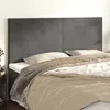 Image de vidaXL TÃªtes de lit 4 pcs Gris foncÃ© 80x5x78/88 cm Velours