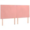 Image de vidaXL TÃªtes de lit 4 pcs Rose 100x5x78/88 cm Velours