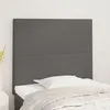 Image de vidaXL TÃªtes de lit 2 pcs Gris 80x5x78/88 cm Similicuir