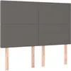 Image de vidaXL TÃªtes de lit 4 pcs Gris 72x5x78/88 cm Similicuir