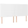 Image de vidaXL TÃªtes de lit 4 pcs Blanc 100x5x78/88 cm Similicuir