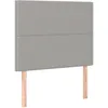 Image de vidaXL TÃªtes de lit 2 pcs Gris clair 90x5x78/88 cm Tissu