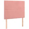 Image de vidaXL TÃªtes de lit 2 pcs Rose 80x5x78/88 cm Velours