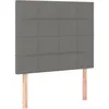 Image de vidaXL TÃªtes de lit 2 pcs Gris foncÃ© 80x5x78/88 cm Tissu