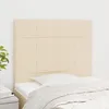 Image de vidaXL TÃªtes de lit 2 pcs CrÃ¨me 80x5x78/88 cm Tissu