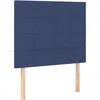 Image de vidaXL TÃªtes de lit 2 pcs Bleu 100x5x78/88 cm Tissu