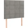 Image de vidaXL TÃªtes de lit 2 pcs Gris clair 90x5x78/88 cm Velours
