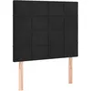 Image de vidaXL TÃªtes de lit 2 pcs Noir 100x5x78/88 cm Velours