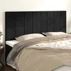 Image de vidaXL TÃªtes de lit 4 pcs Noir 90x5x78/88 cm Velours